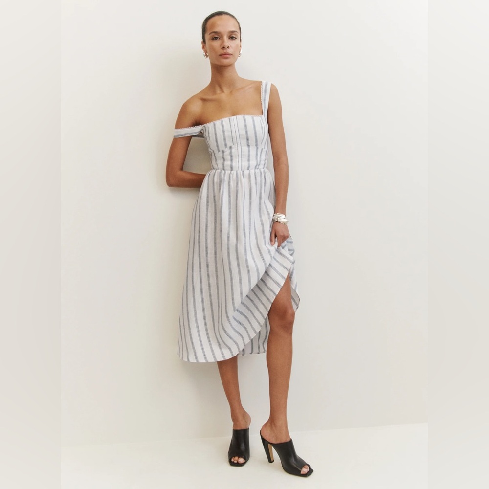 Reformation Tagliatelle Linen Dress